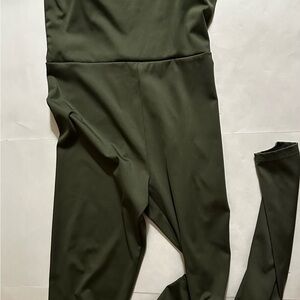 No Boundaries Olive Green Jumpsuit Leggings